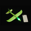 35cm DIY Kids Toys Hand Throw Flying Glider Planes Foam Aeroplane Model Glow In The Dark Flying Glider Plane Toys For Children