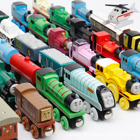 Train Magic Track Car Wooden Train Hot Wheels Thomas and Friends For Children Kids Gift 48 Types Choose Car Toy