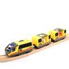 Usual Wooden Tracks Train Set Toys Railway Magic Brio Wood Puzzles educational Toys For Children's birthday present